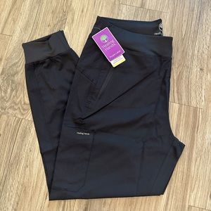 Black jogger scrubs
